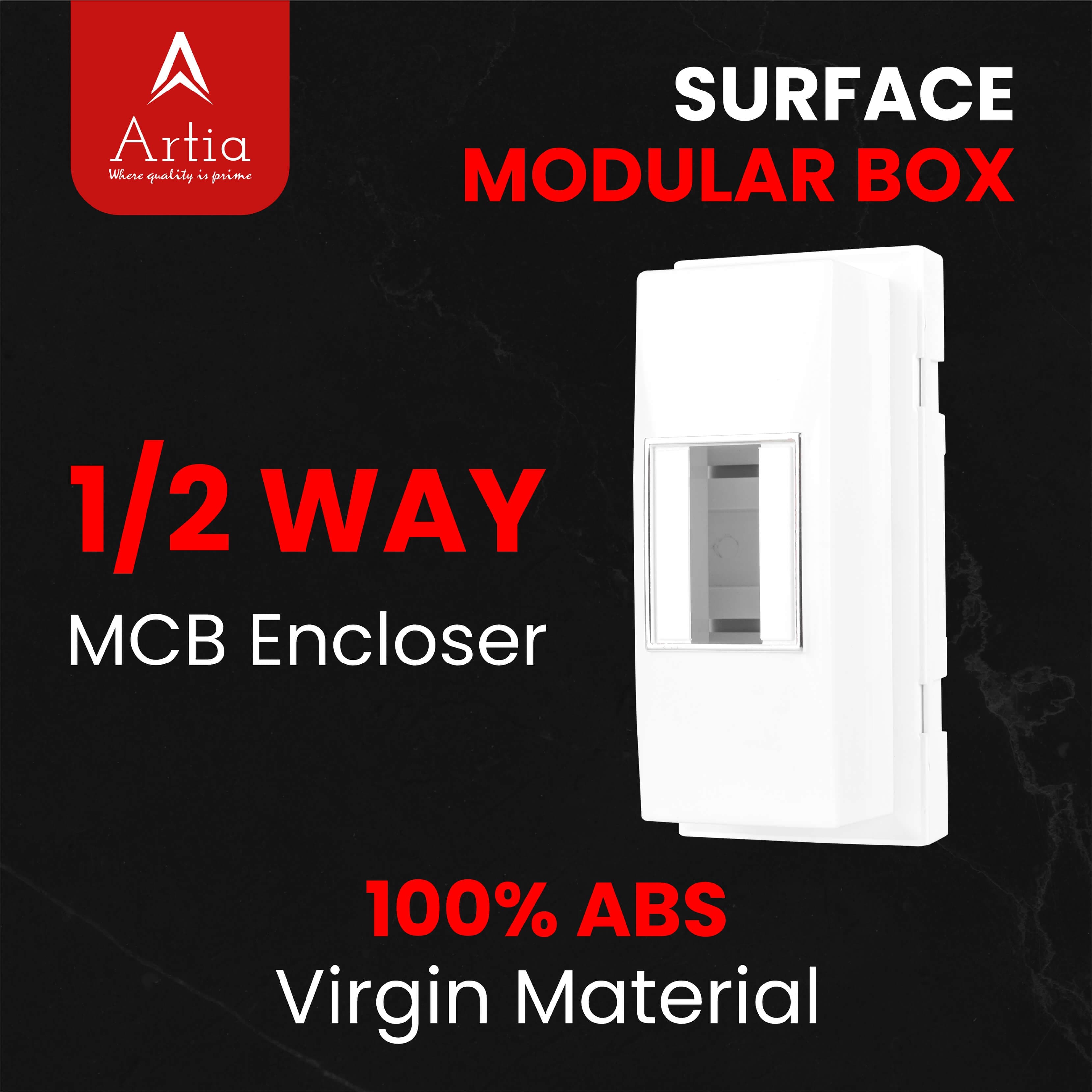 1/2 modular mcb enclosure