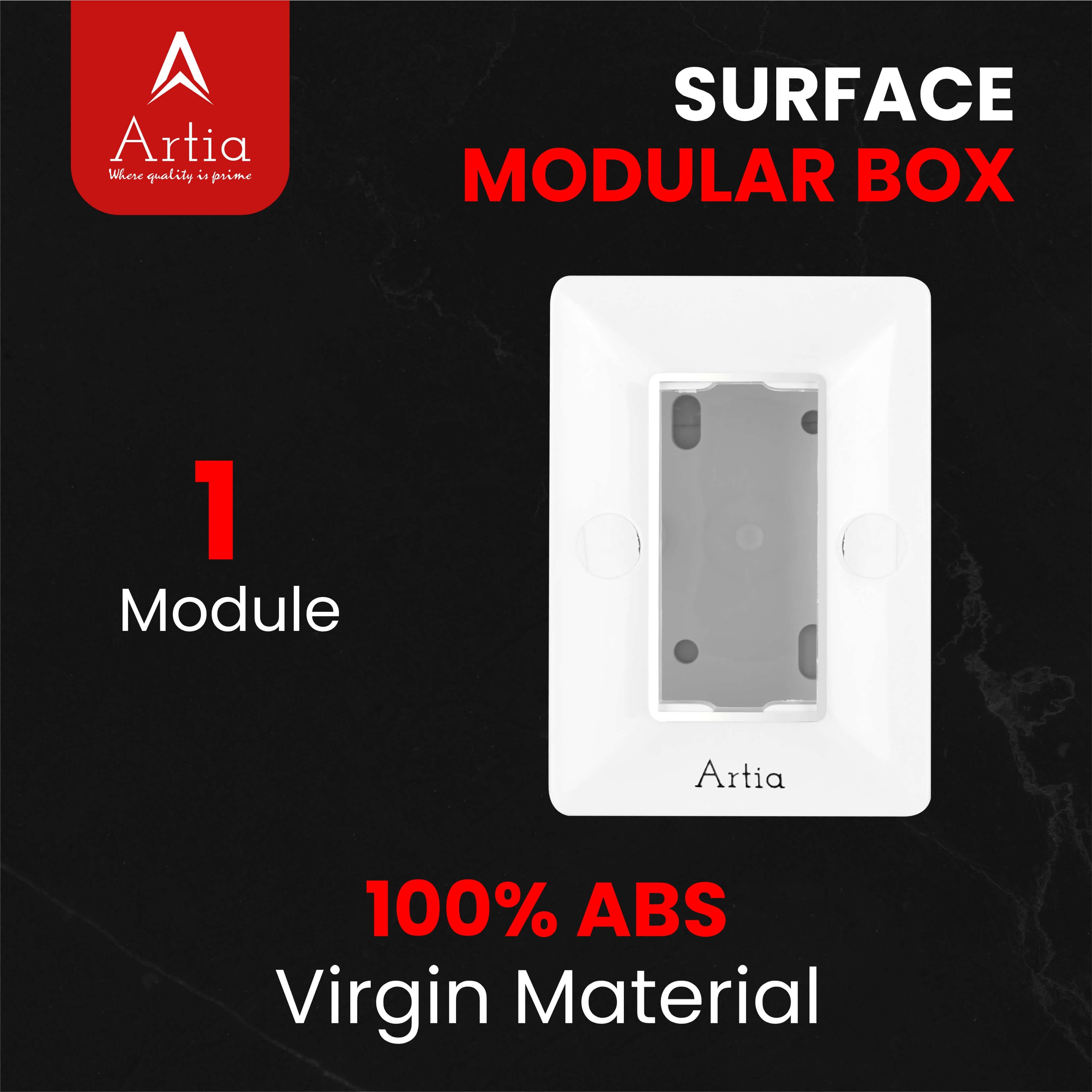 1 modular surface gang box with silverline