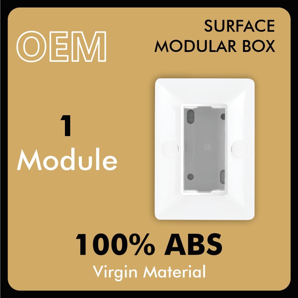 1 modular surface gang box with silverline